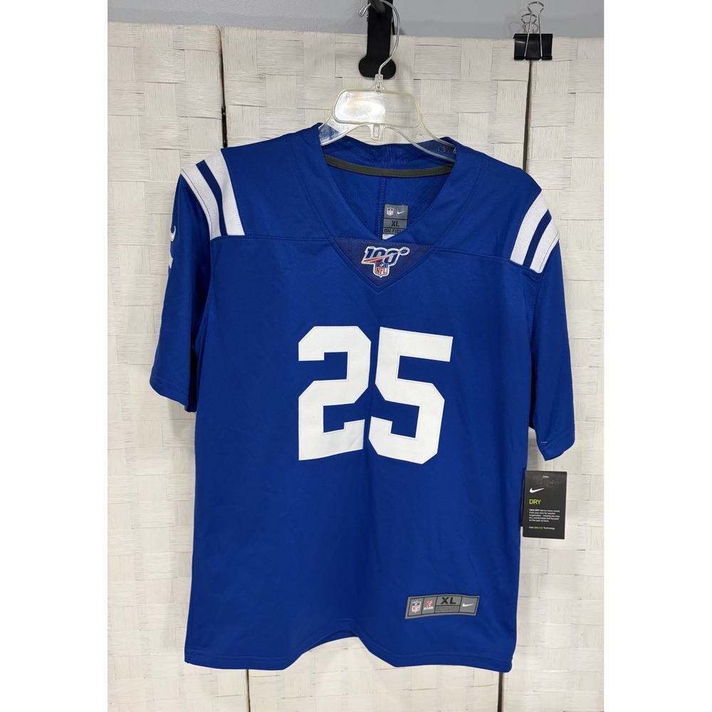 Nike Marlon Mack #25 Indianapolis Colts NFL Men's Blue Jersey -  Size XL - New!!